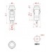 Кнопка Daier DS-211K RD, OFF-ON, 2pin, 1A 250V, красная рис 4 Кнопка Daier DS-211K RD, OFF-ON, 2pin, 1A 250V, красная рис 4